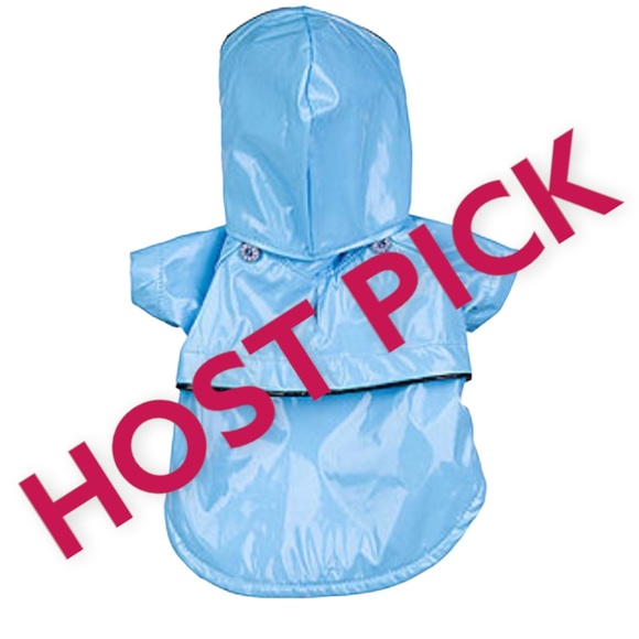 Pet Life DOG 🐩 Baby Blue PVC Waterproof Adjustable Pet Raincoat Size Medium NWT - Picture 10 of 15